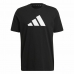 Herren Kurzarm-T-Shirt Adidas Future Icons Logo Schwarz