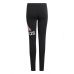 Leggings de Desporto Infantis Adidas Preto