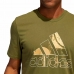 Kortærmet T-shirt til Mænd Adidas Art Bos Graphic Oliven