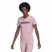 Dames-T-Shirt met Korte Mouwen Adidas Loungewear Essentials Slim Logo Roze