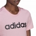 Футболка с коротким рукавом женская Adidas Loungewear Essentials Slim Logo Розовый