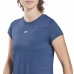 Kortærmet T-shirt til Kvinder Reebok Workout Ready Mørkeblå