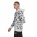 Férfi kapucnis pulóver Adidas Essentials Brandlove Fehér