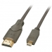 HDMI til Mikro HDMI-Kabel LINDY 41353 2 m Svart