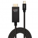 Mini DisplayPort–HDMI Adapter LINDY 40920 Fekete 50 cm