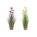 Dekorativna rastlina DKD Home Decor 30 x 30 x 78 cm Roza Kovina Rumena PVC (2 kosov)