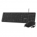 Keyboard and Mouse Subblim SLIM Black Spanish Qwerty