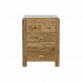 Mesa de Cabeceira DKD Home Decor 45,5 x 40 x 60 cm Natural Dourado Acácia