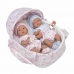 Muñeco Bebé Arias Elegance Twins 28 cm Cesto