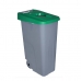 Dustbin with Wheels Denox 110 L 58 x 41 x 89 cm Green