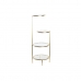 Planken DKD Home Decor 32,5 x 30 x 86 cm Kristal Gouden Metaal