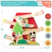 Houten Racebaan met Hellingen voor Auto Disney 5 Onderdelen 4 Stuks 33,5 x 28 x 9,5 cm