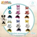 Figurice Disney 54 Dijelovi 4 kom. 11,5 x 17,5 x 1,2 cm