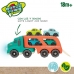 Autotransporter en Wagen Motor Town Licht Geluid 32,5 x 13 x 10,5 cm (2 Stuks)