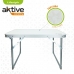 Mesa Plegable Aktive Blanco 60 x 40 x 40 cm (4 Unidades)