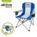 Inklapbare campingstoel Aktive Blauw Grijs 57 x 97 x 60 cm (4 Stuks)