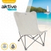 Scaun de camping pliabil Aktive Bej 78 x 90 x 76 cm (4 Unități)