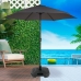 Voet voor Parasol Aktive 44,5 x 12,5 x 44,5 cm Zwart Plastic