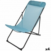 Cama plegable Aktive Azul Camping 178 x 62 x 38 cm 178 x 38 x 62 cm (2