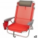 Összecsukható szék fejtámlával Aktive Menorca Piros 51 x 76 x 45 cm (2 egység)