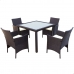 Conjunto de mesa com 4 cadeiras Aktive