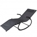 Chaise longue Aktive 172 x 75 x 53 cm Noir