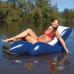 Fauteuil de piscine gonflable Intex Floating Recliner Bleu Blanc 180,3 x 66 x 134,6 cm (3 Unités)