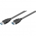 USB kabel 3.0 Ewent EW-100203-030-N-P Černý 3 m (3 m)