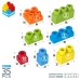 Set de Construcție Color Block Basic Cub 35 Piese (6 Unități)