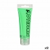 Vopsea acrilică Neon 75 ml Verde (12 Unități)