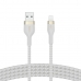 Kabel USB naar Lightning Belkin CAA010BT1MWH Wit