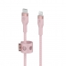 Cabo USB-C para Lightning Belkin CAA011BT1MPK 1 m Cor de Rosa