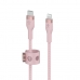 Kabel USB-C na Lightning Belkin CAA011BT1MPK 1 m Růžový