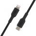 Cablu USB-C la Lightning Belkin CAA004BT1MBK 1 m Negru