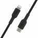 Kabel USB-C na Lightning Belkin CAA004BT1MBK 1 m Černý
