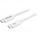 Cablu Thunderbolt 3 Startech TBLT3MM1MW 1 m Alb