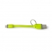 Кабел Micro USB Celly USBMICROKEYGN 0,12 m Зелен