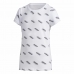 Camisola de Manga Curta Infantil Adidas Sportswear Branco