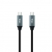 Kábel USB C NANOCABLE 10.01.4301-L150 1,5 m Čierna 4K Ultra HD