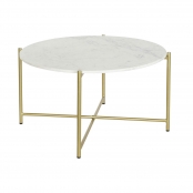 Dining Table DKD Home Decor 70 x 70 x 81 cm Marble Iron