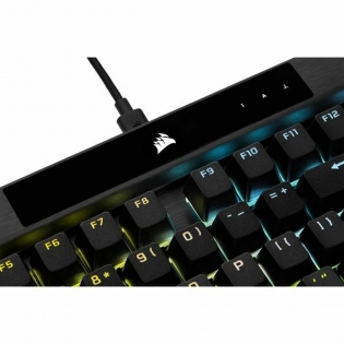 Corsair-Teclado Bluetooth con Soporte para Tablet Corsair K70 RGB TKL Negro  Francés AZERTY