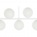 Lampadario DKD Home Decor 98 x 45 x 30 cm Cristallo Metallo Bianco 50 W