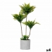 Decoratieve plant Palmboom 20 x 70 x 20 cm Grijs Cement Groen Plastic (4 Stuks)