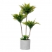 Planta Decorativa Palmeira 20 x 70 x 20 cm Cinzento Cimento Verde Plástico (4 Unidades)