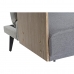 Sofá-cama DKD Home Decor Castanho Cinzento Metal Urbana 203 x 87 x 81 cm