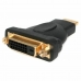 Adapter HDMI u DVI Startech HDMIDVIMF Crna