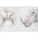 Pintura DKD Home Decor Moderno animais 60 x 3,5 x 80 cm (2 Unidades)