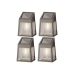 Wandlamp Lumineo 898174 Zon LED Licht 4 Stuks 5 Lm