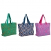 Bolsa de Playa DKD Home Decor Azul Verde Naranja Fucsia 55 x 14 x 35 cm (3 Unidades)