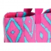 Bolsa de Playa DKD Home Decor Azul Verde Naranja Fucsia 55 x 14 x 35 cm (3 Unidades)